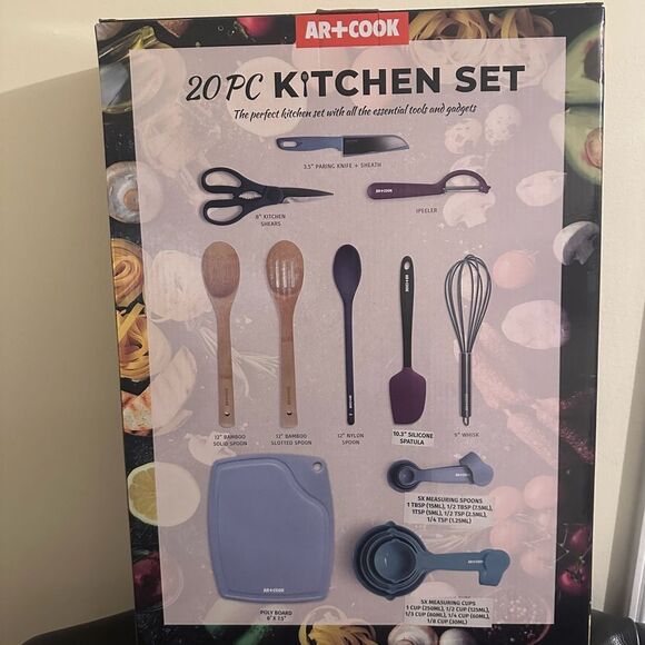 NEW ar+cook 20 piece kitchen set - Picture 2 of 3